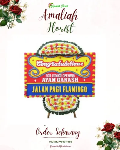 Bunga Papan Congratulation di Sekartaji